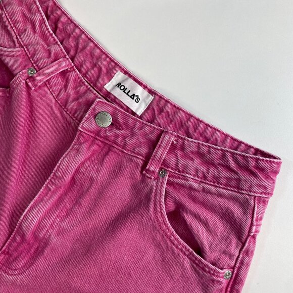 Rolla’s High Rise Straight Women's Jeans Pink - Size 27 - Picture 4 of 5